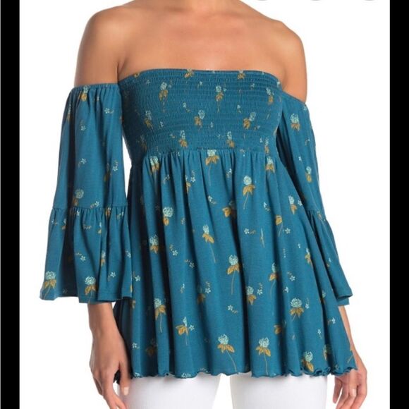 NWT MSRP $98 Free People Lana Off the Shoulder Tunic Women's Size Small - Picture 4 of 10